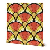 Golden Sunshine Art Deco Pattern