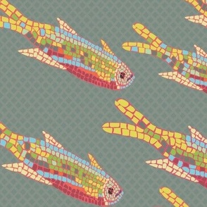 Mosaic Fish muted