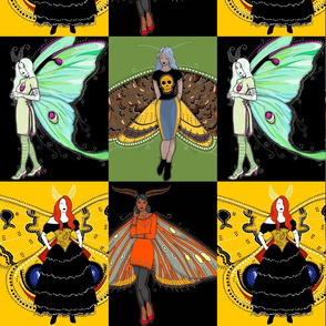 Moth fairy tiles