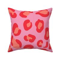 Leopard Spots Large (Pink, Red and Coral)