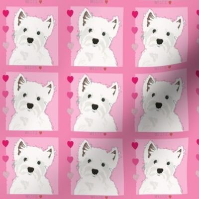 Westie Love Pink (small scale)