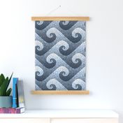 wave mosaic - natural