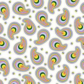 Pastel Rainbow Paisley