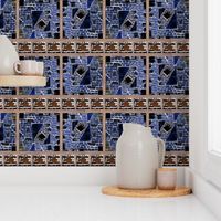 BLUE MOSAIC AND ROPE Brown ecru