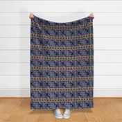 BLUE MOSAIC AND ROPE Brown ecru