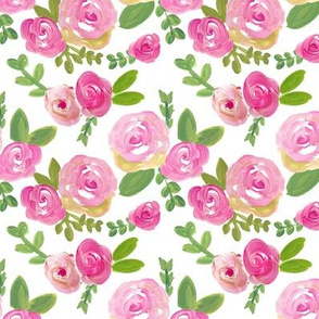 fuschia pink acrylic floral 