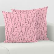 flamingo fabric // birds tropical summer pink  andrea lauren fabric