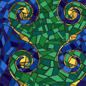 Poolside Mosaic Spirals