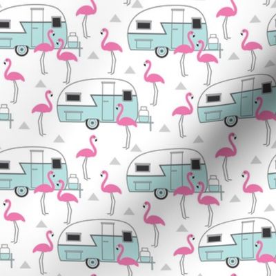 small trailers-and-flamingos-on-white