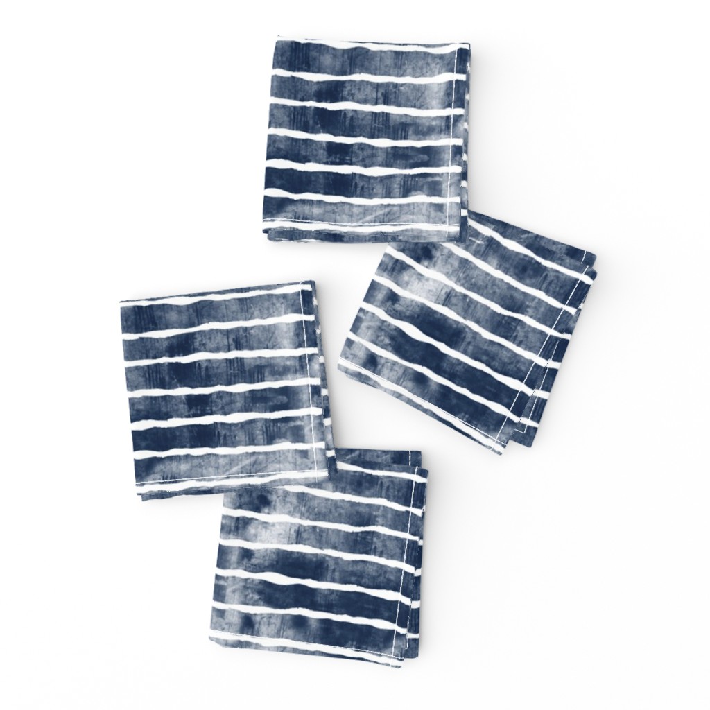 distressed navy stripes