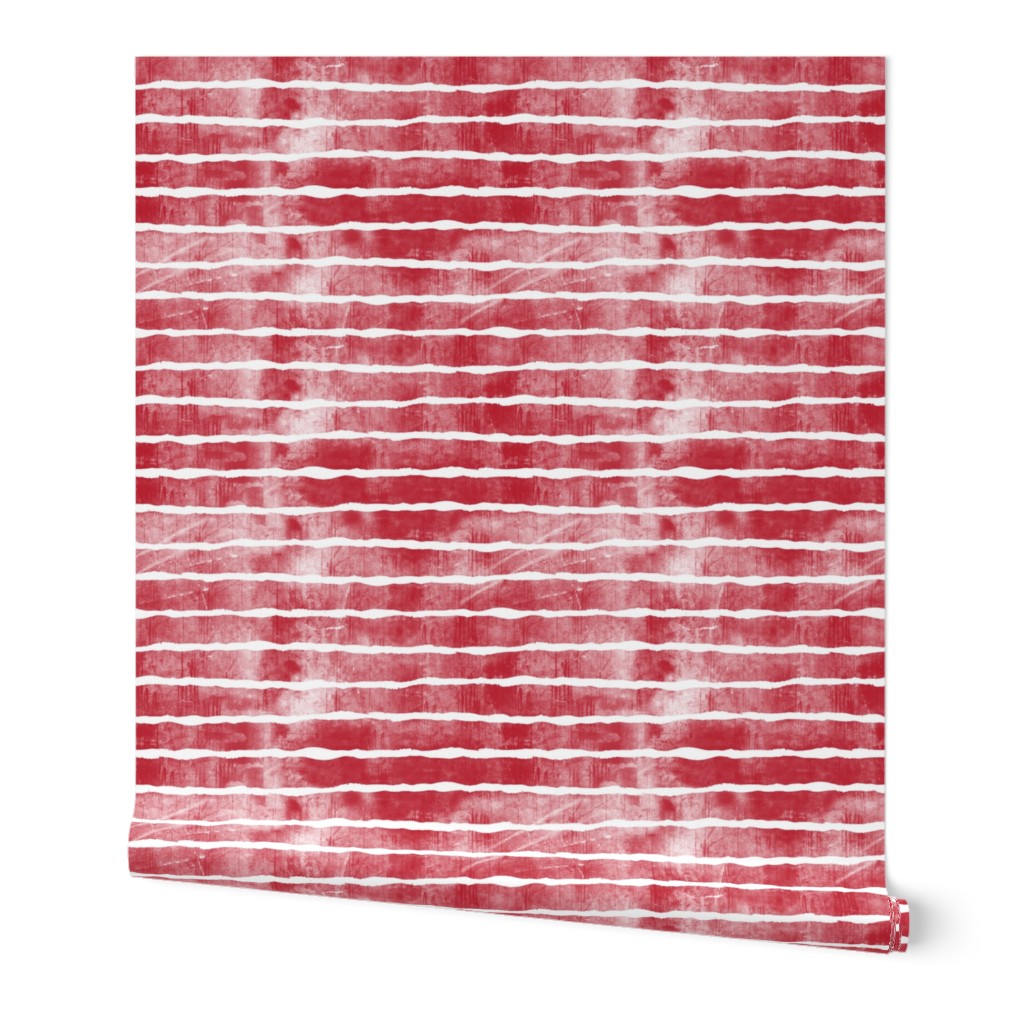 distressed dark red stripes