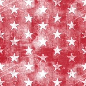 distressed stars on dark red