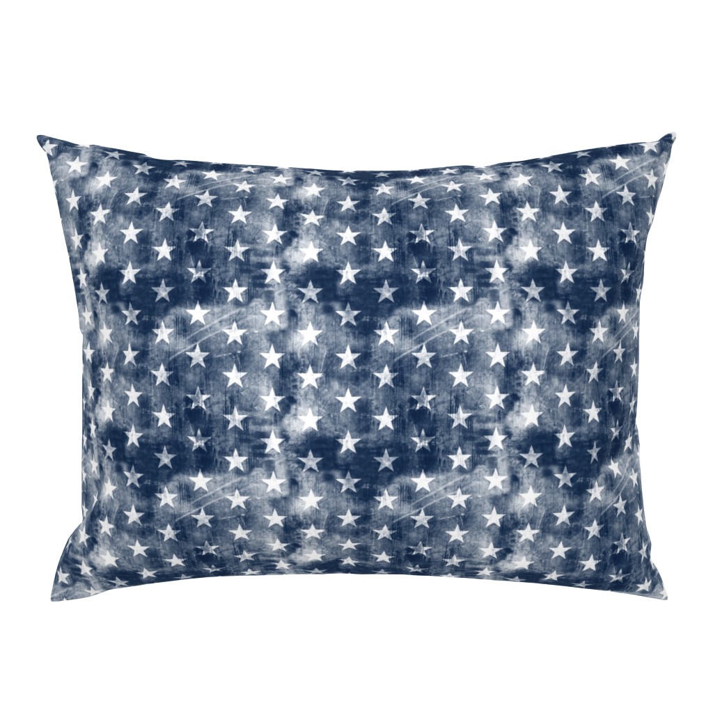 distressed stars on navy