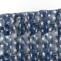 distressed stars on navy