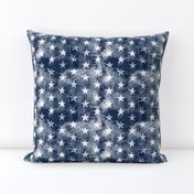 distressed stars on navy