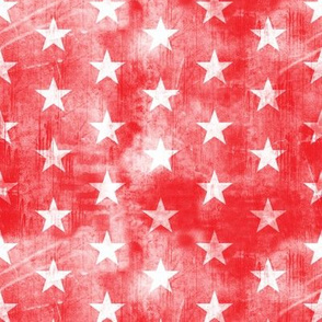 distressed stars on red