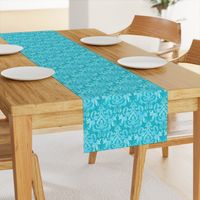 Aqua Damask Small