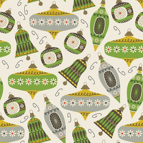 Vintage Ornaments - lemon and edamame