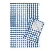 dark blue and white houndstooth | medium