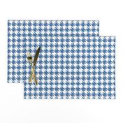 dark blue and white houndstooth | medium