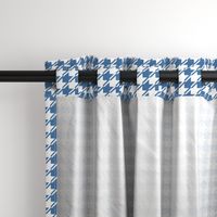 dark blue and white houndstooth | medium