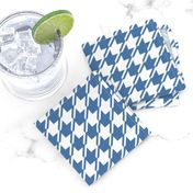 dark blue and white houndstooth | medium