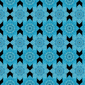 Azul Mandalas on Black