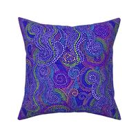 Mosaic Whirls in Purple