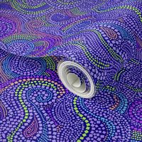 Mosaic Whirls in Purple