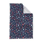 coral and navy dots fabric coral navy and grey nursery baby