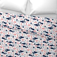 ocean animals fabric sharks whales fabric nursery baby