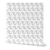 ocean surf fabric white and grey nursery fabric