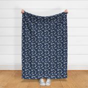 navy and grey nautical whales design whale fabric