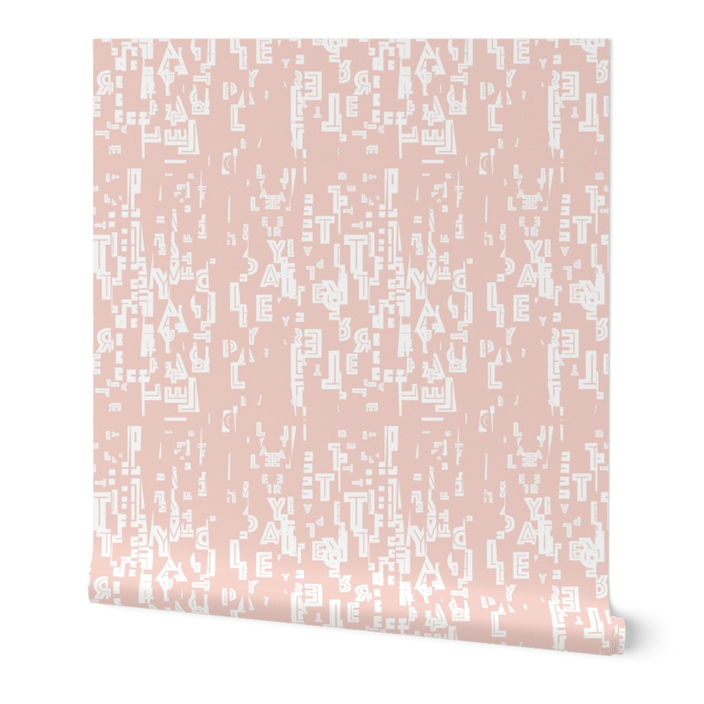 letter play = wordy powder pink