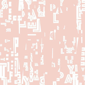 letter play = wordy powder pink