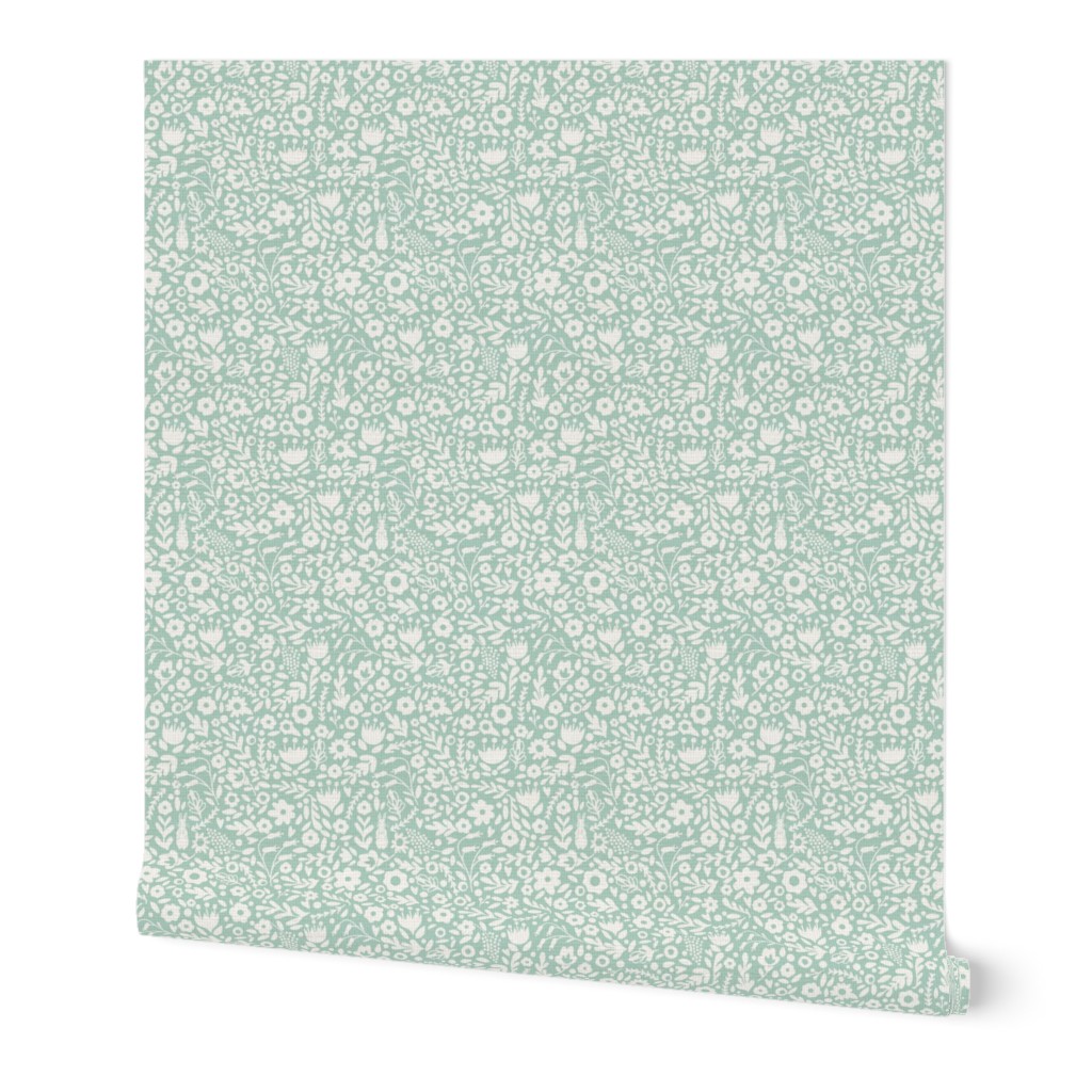 Beatrix Floral SEAFOAM