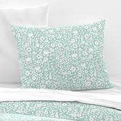 Beatrix Floral SEAFOAM