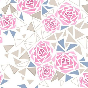  Modern Geometric pattern Roses 