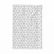 Abstract basic geometric triangle raster trend black and white