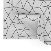 Abstract basic geometric triangle raster trend black and white