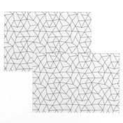 Abstract basic geometric triangle raster trend black and white