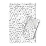 Abstract basic geometric triangle raster trend black and white