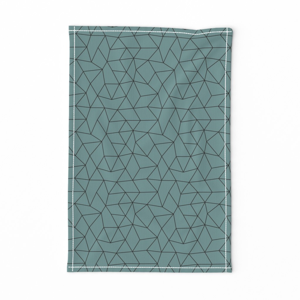 Abstract basic geometric triangle raster trend smoke blue