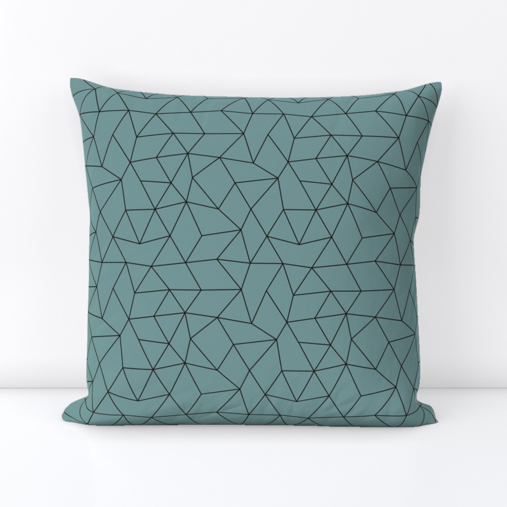 Abstract basic geometric triangle raster trend smoke blue