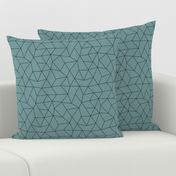 Abstract basic geometric triangle raster trend smoke blue