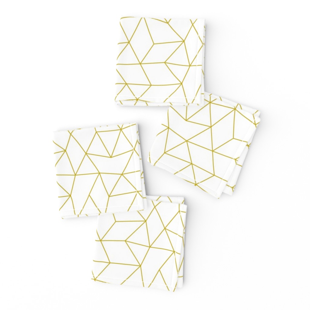 Abstract basic geometric triangle raster trend ochre mustard yellow