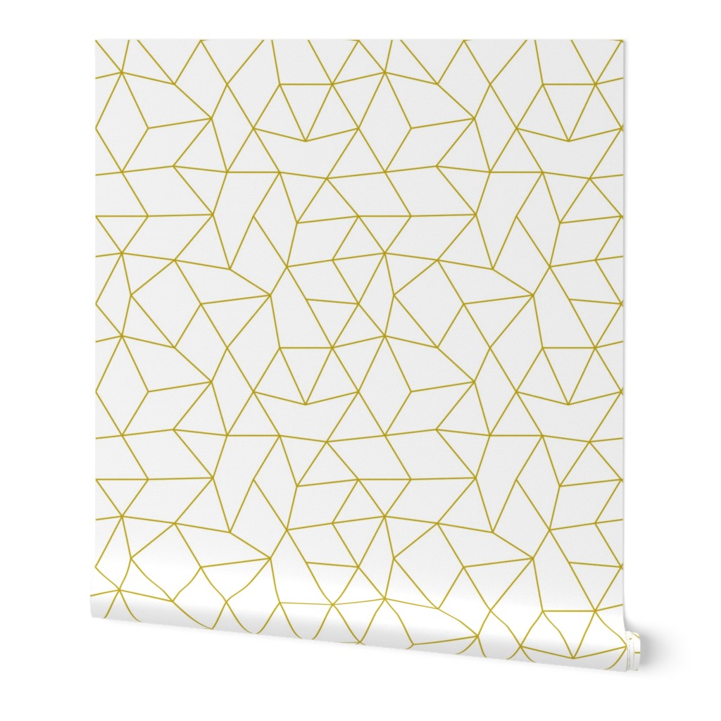 Abstract basic geometric triangle raster trend ochre mustard yellow