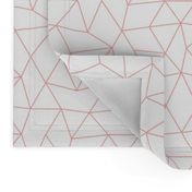 Abstract basic geometric triangle raster trend pink girls