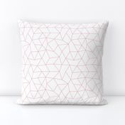 Abstract basic geometric triangle raster trend pink girls