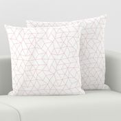 Abstract basic geometric triangle raster trend pink girls